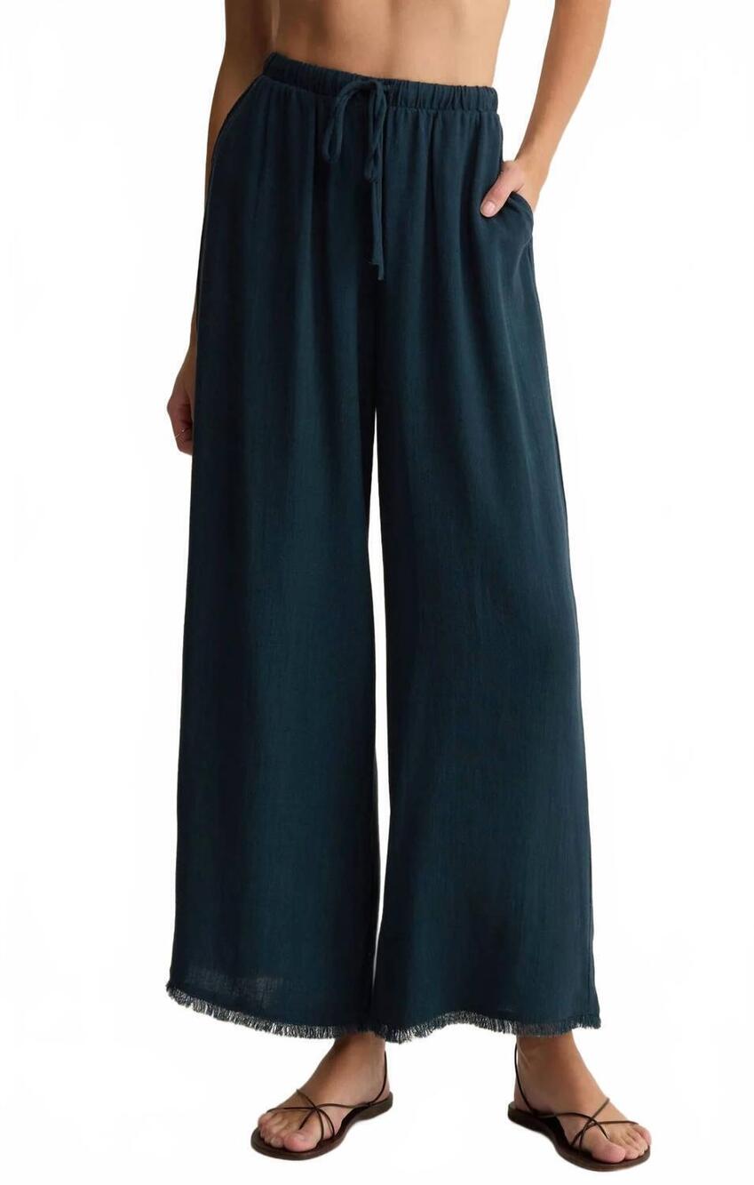 NEW Z SUPPLY soren linen pant in eclipse